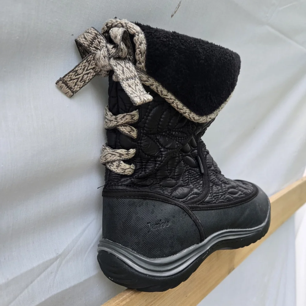 Jambu Black Quilted Kids Boots